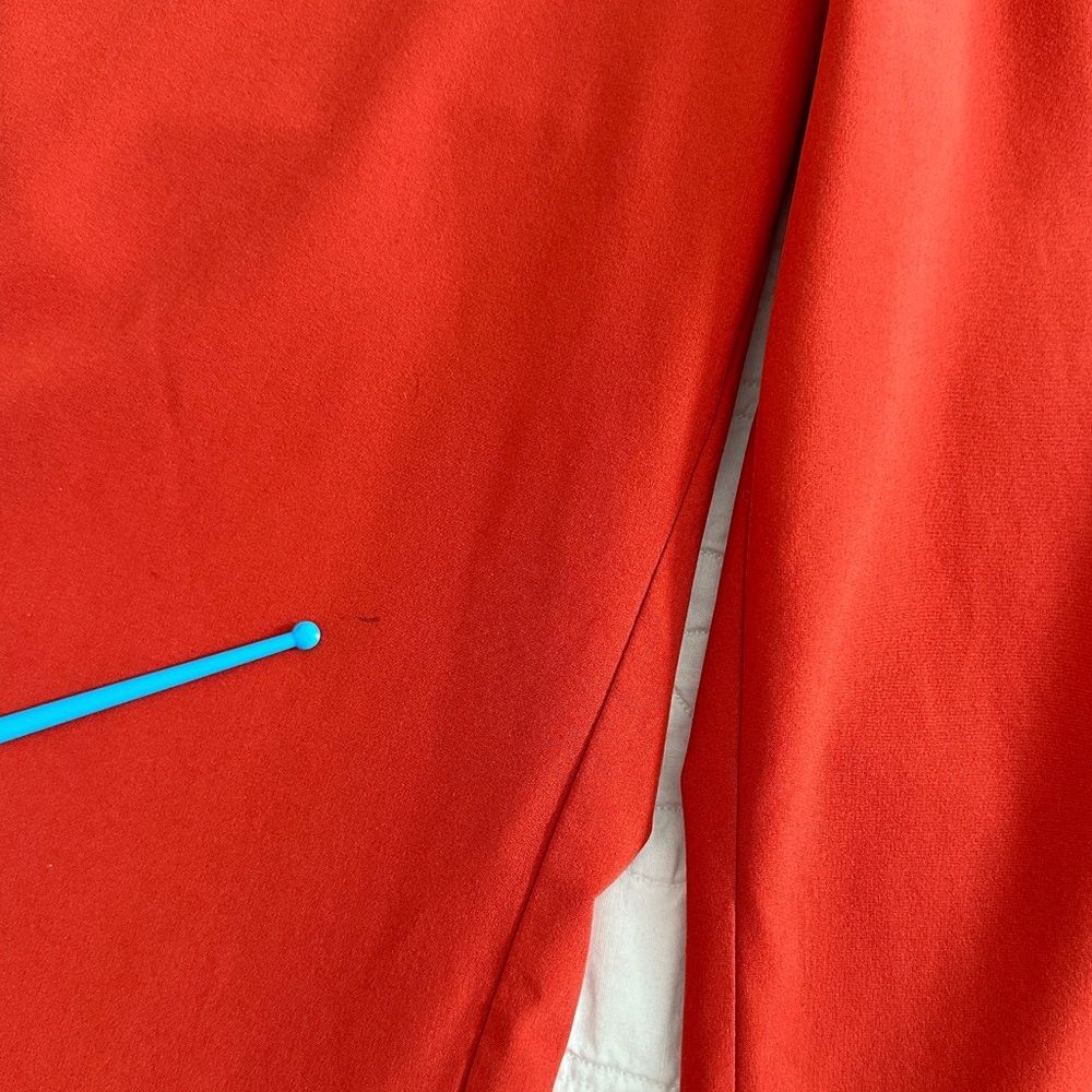 Athleta Avenue Wide Leg Crop Pant Currant Red Women’s Size 16 - Picture 8 of 13